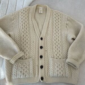 Cream Cable Knit Sweater